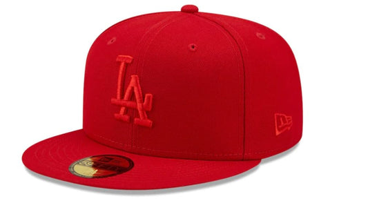 New Era Los Angeles Dodgers Authentic Scarlet Red 59Fifty Fitted Cap Hat (as1, Numeric, Numeric_7_and_3_Quarters)