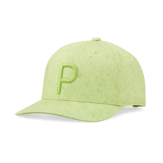 PUMA Golf Men's Windy P Classic Adj Hat, Butterfly-Greenery, One Size