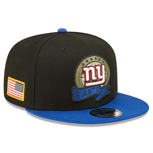 New Era Authentic Exclusive Giants 9Fifty Snapback/9Twenty/MVP/9Forty Adjustable Hat - OSFM (Salute to Service 22) Black