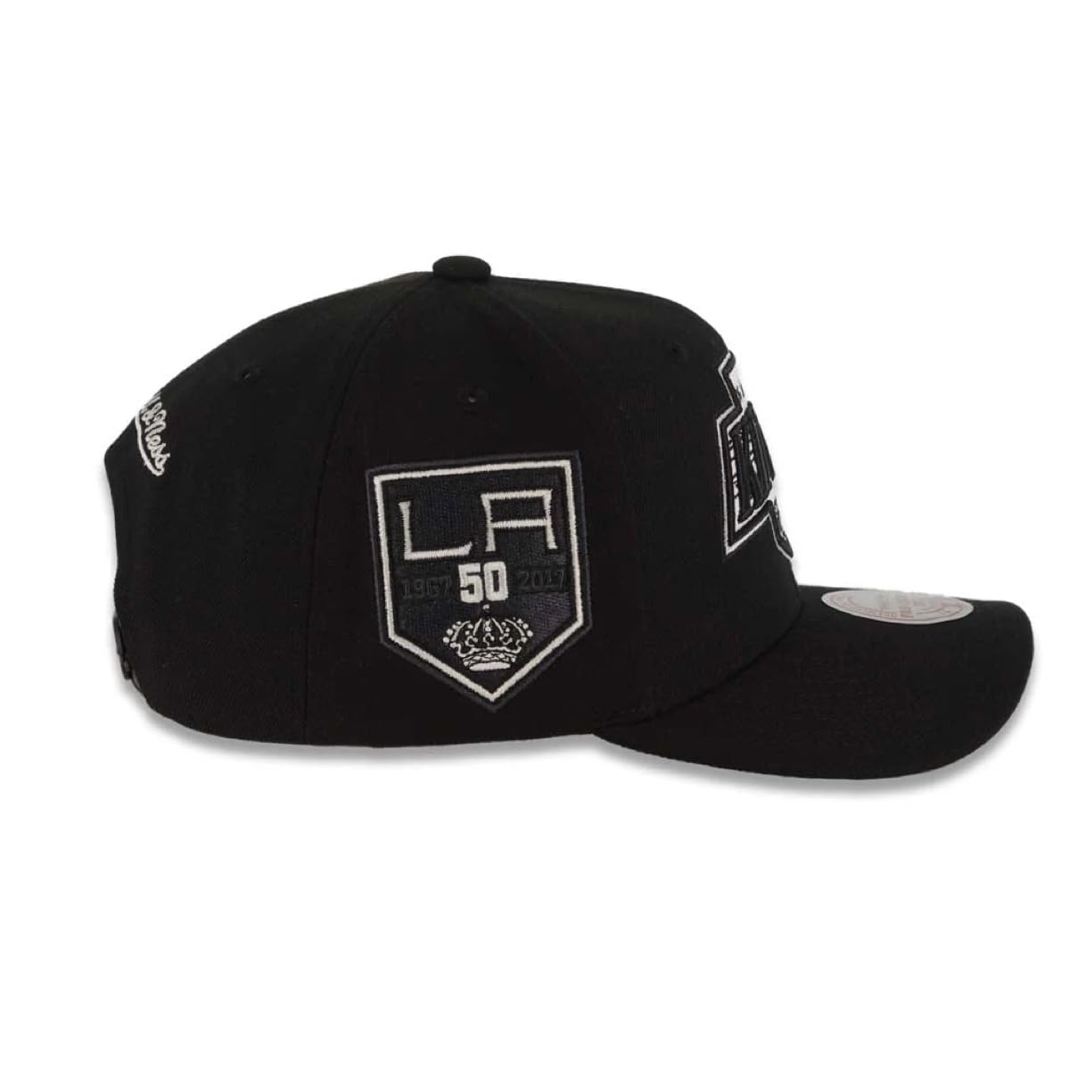 Mitchell & Ness Los Angeles Kings NHL Panda Pro Snapback Hat Cap, Black