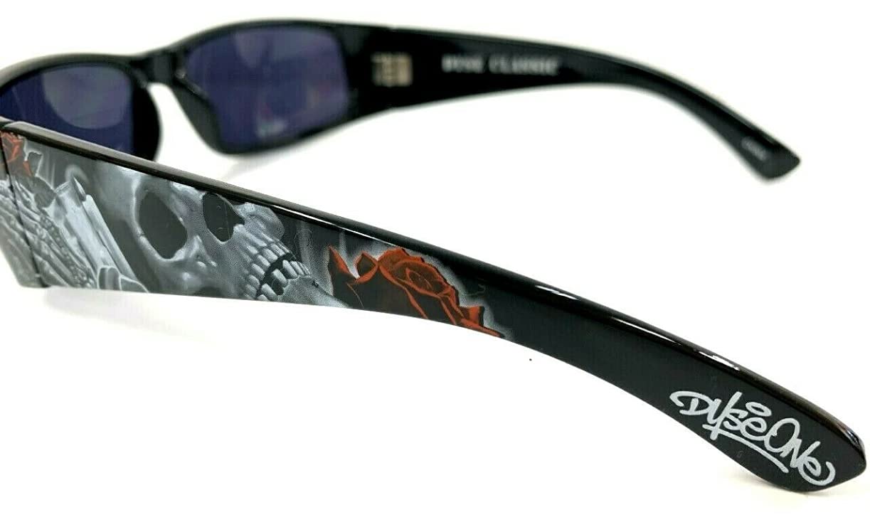 DYSE ONE Authentic Shades Blessings Pray Candles Rose Skeleton Black Sunglasses California Lowrider Style