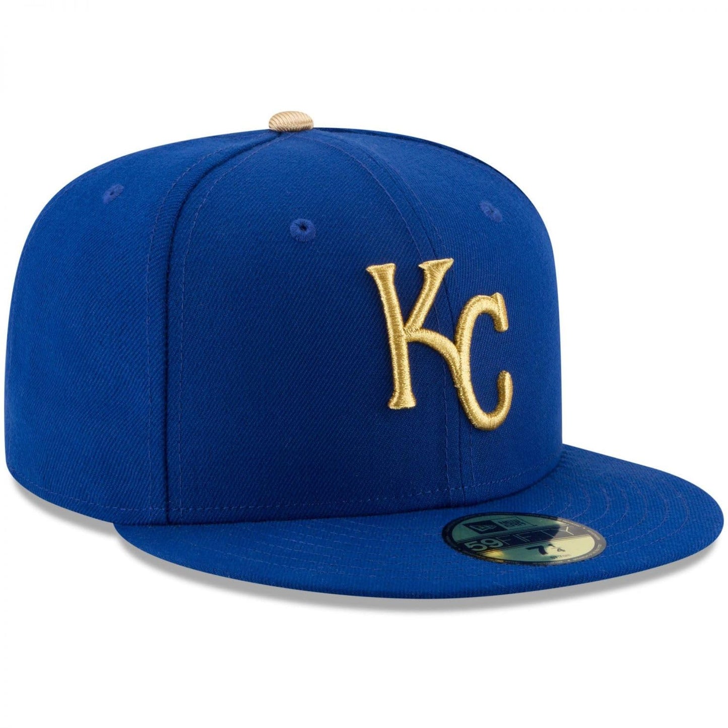 New Era 59Fifty Hat Kansas City Royals Authentic Alternate Blue Cap 70346370 (6 7/8)