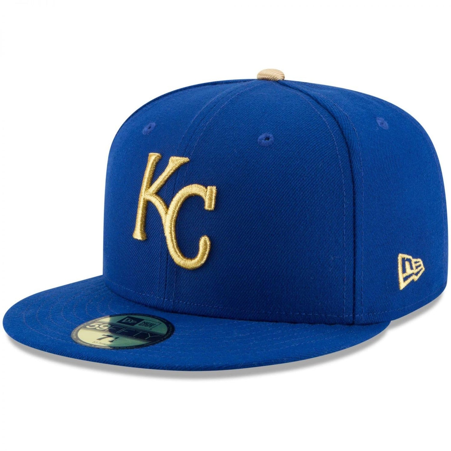 New Era 59Fifty Hat Kansas City Royals Authentic Alternate Blue Cap 70346370 (6 7/8)