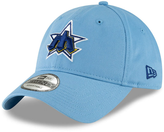 New Era Seattle Mariners Cooperstown Collection Light Blue 9Twenty Adjustable Hat, One Size