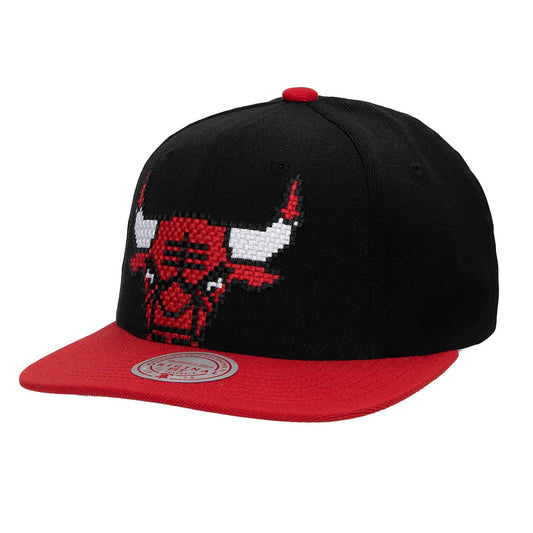 Mitchell & Ness NBA 8 Bit XL Snapback HWC Chicago Bulls Black/Red, beige