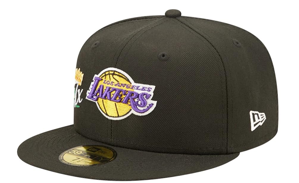 New Era Men's Los Angeles Lakers Black 17x NBA Finals Champions Crown 59FIFTY Fitted Hat