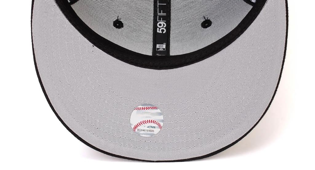 New Era Chicago White Sox 59FIFTY Fitted Cap, Hat Black White (US, Numeric, 8, Black/White)