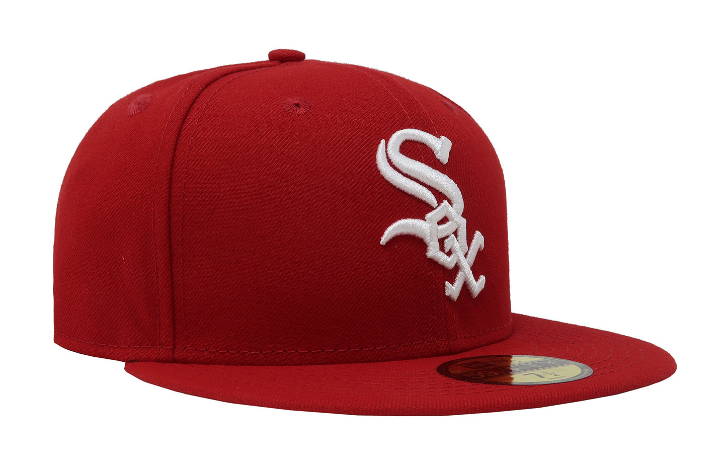 New Era White Sox mlbbasic Red/White Fitted Men's Hat 11591166 (8)