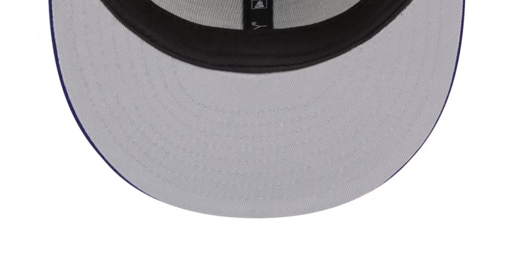 New Era Men's Los Angeles Dodgers Light Gray/Royal World Class Series 2020 Back Patch 59FIFTY Fitted Hat (US, Numeric, 7 1/4, Light Grey/Blue)