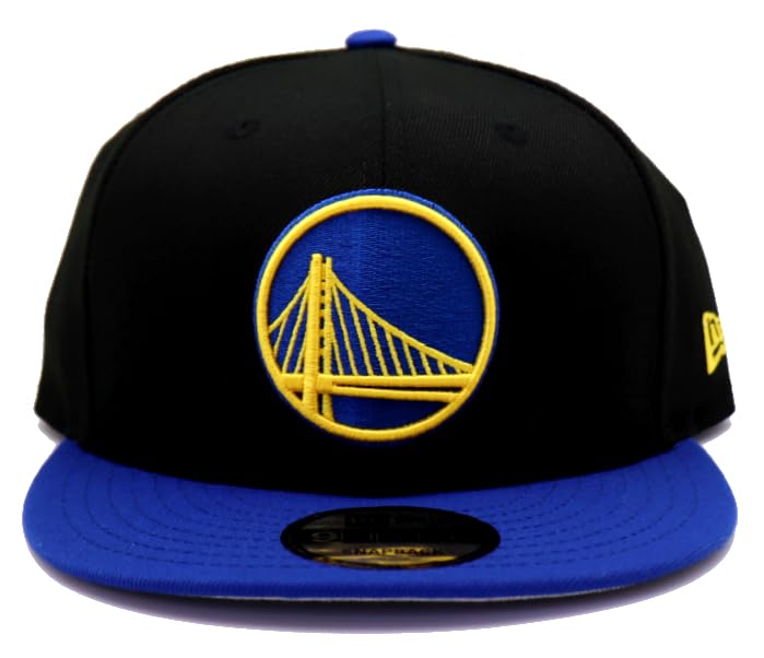 New Era unisex-adult Golden State Warriors Team Color Basic 9FIFTY Snapback Black Blue Adjustable Hat