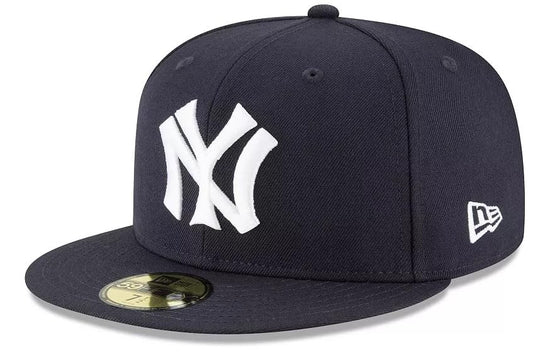 New Era NY New York Yankees 59FIFTY 1922 Cooperstown Wool Cap, Fitted Hat (7 1/2, Numeric_7_and_1_Half) Navy Blue White