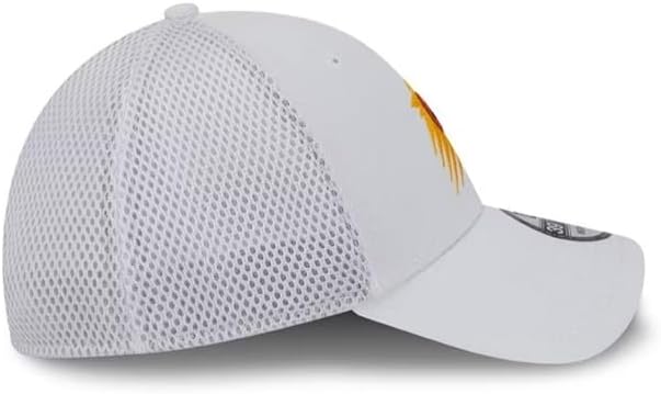 New Era Phoenix Suns Mens White Game Day Recycled 39THIRTY Flex Hat