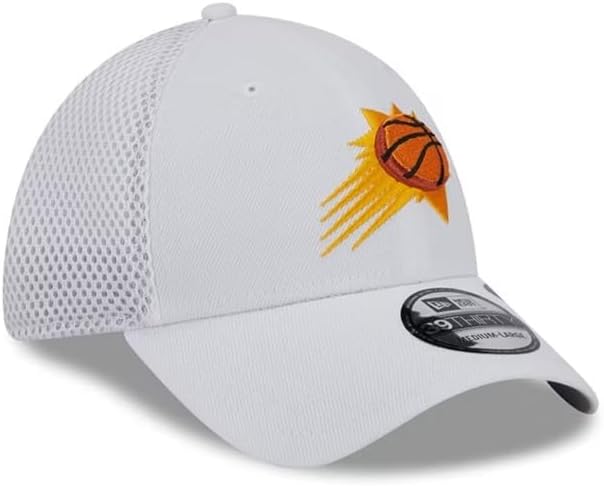 New Era Phoenix Suns Mens White Game Day Recycled 39THIRTY Flex Hat