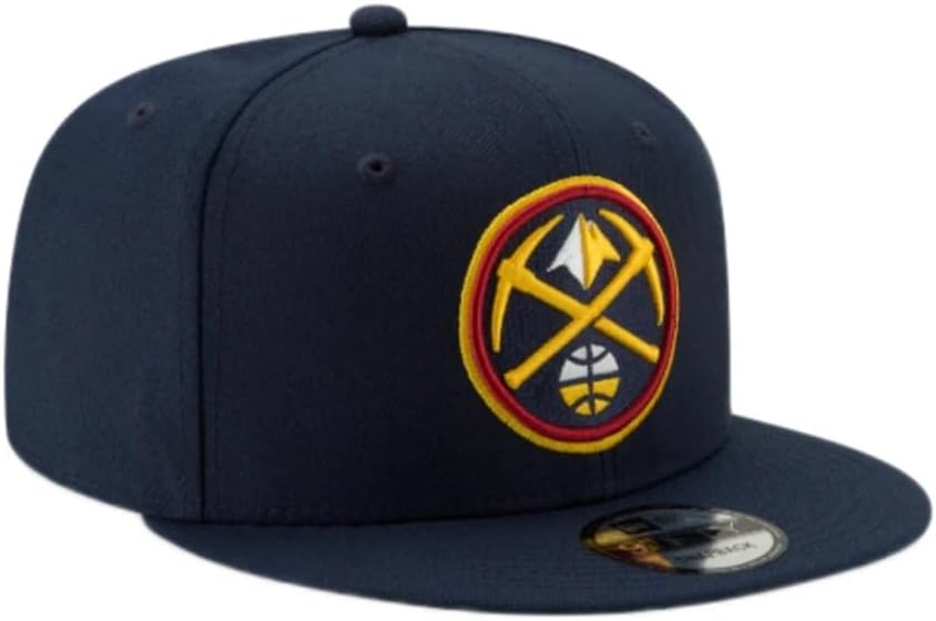 New Era Men's 70556855 9Fifty Denver Nuggets OTC Snapback Adjustable Hat Cap - Navy