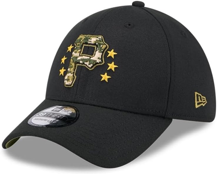 New Era Pittsburgh Pirates 39THIRTY 2024 Armed Forces Day Authentic Collection Stretch Fit Cap, Hat