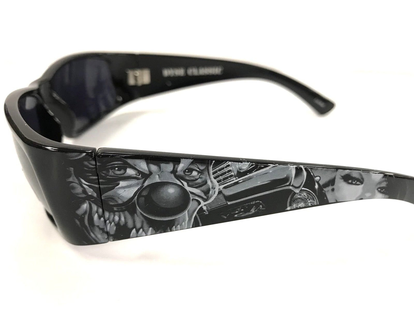 Authentic Dyse One Shades Scary Clown Car Payaso Black Sunglasses California Lowrider Style