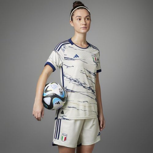 ADIDAS Women's Italy 23 Away Jersey, Off White, Large