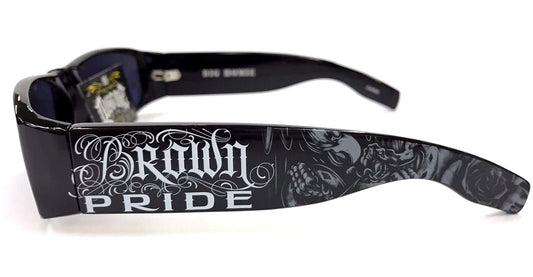 DYSE ONE Authentic Shades Brown Pride Eagle Snake Black Sunglasses California Lowrider Style