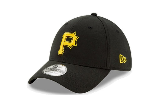 New Era Boys Child/Youth Pittsburgh Pirates Junior Team Classic 39Thirty Stretch Flex Fit Hat Alt~Black