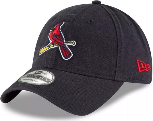 New Era Unisex-Adult MLB Core Classic 9TWENTY Team Alternate 2 Adjustable Hat Cap One Size Fits All - St Louis Cardinals Navy