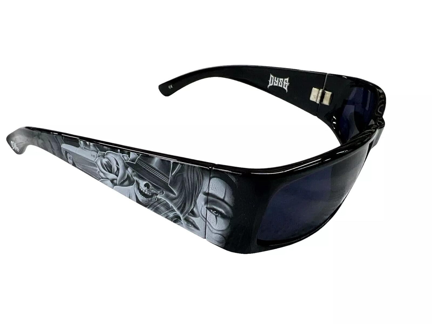 DYSE ONE Authentic Shades Darkness Car Skull Homie Chicano Sunglasses California Lowrider Locs Style