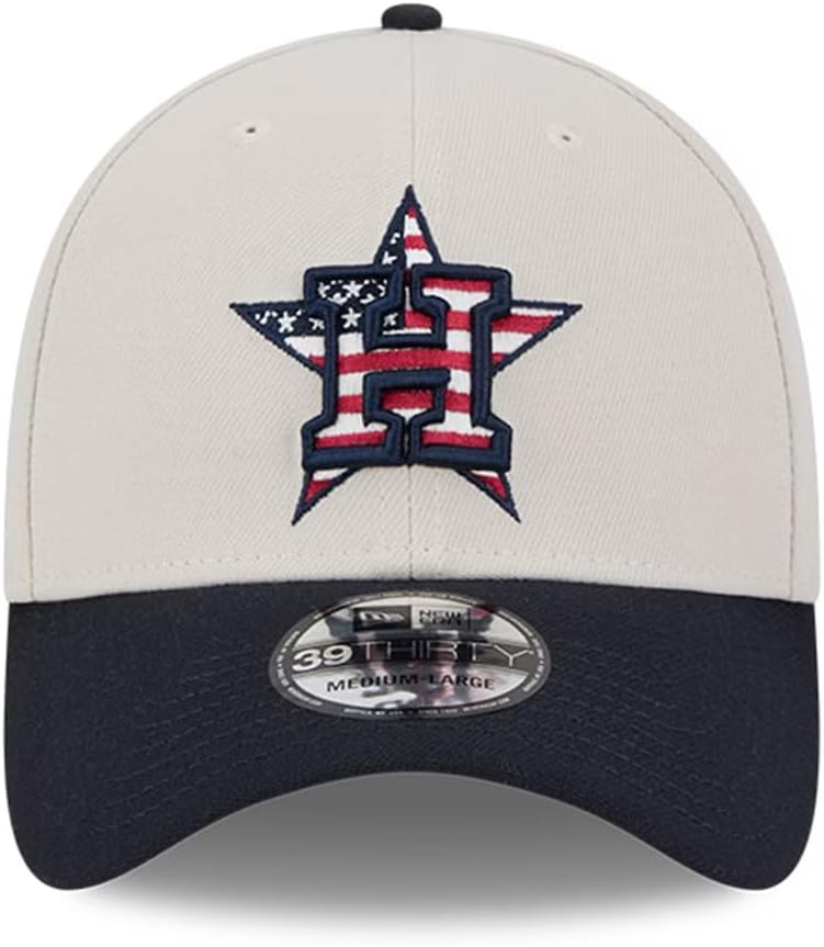 New Era Houston Astros 39THIRTY 2024 4th of July Collection Stretch Fit Cap, Hat