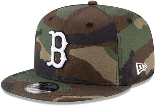 New Era Mens Boston RedSox Camouflage WDC 9Fifty Adjustable Snapback 950 Red Sox Cap