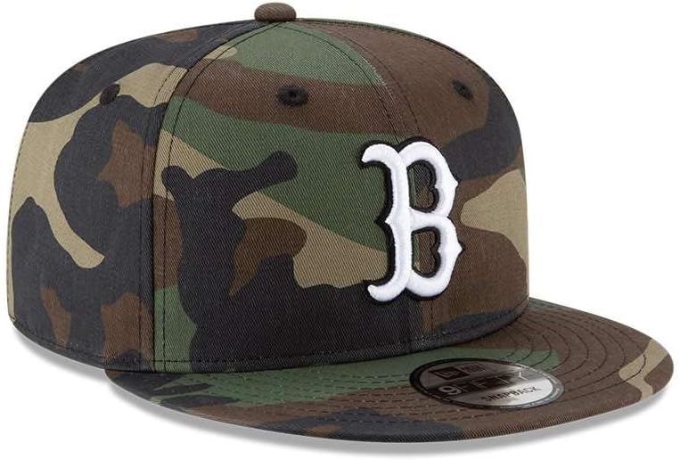 New Era Mens Boston RedSox Camouflage WDC 9Fifty Adjustable Snapback 950 Red Sox Cap