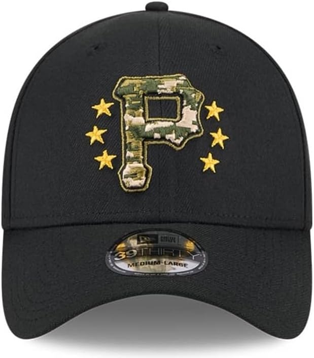 New Era Pittsburgh Pirates 39THIRTY 2024 Armed Forces Day Authentic Collection Stretch Fit Cap, Hat