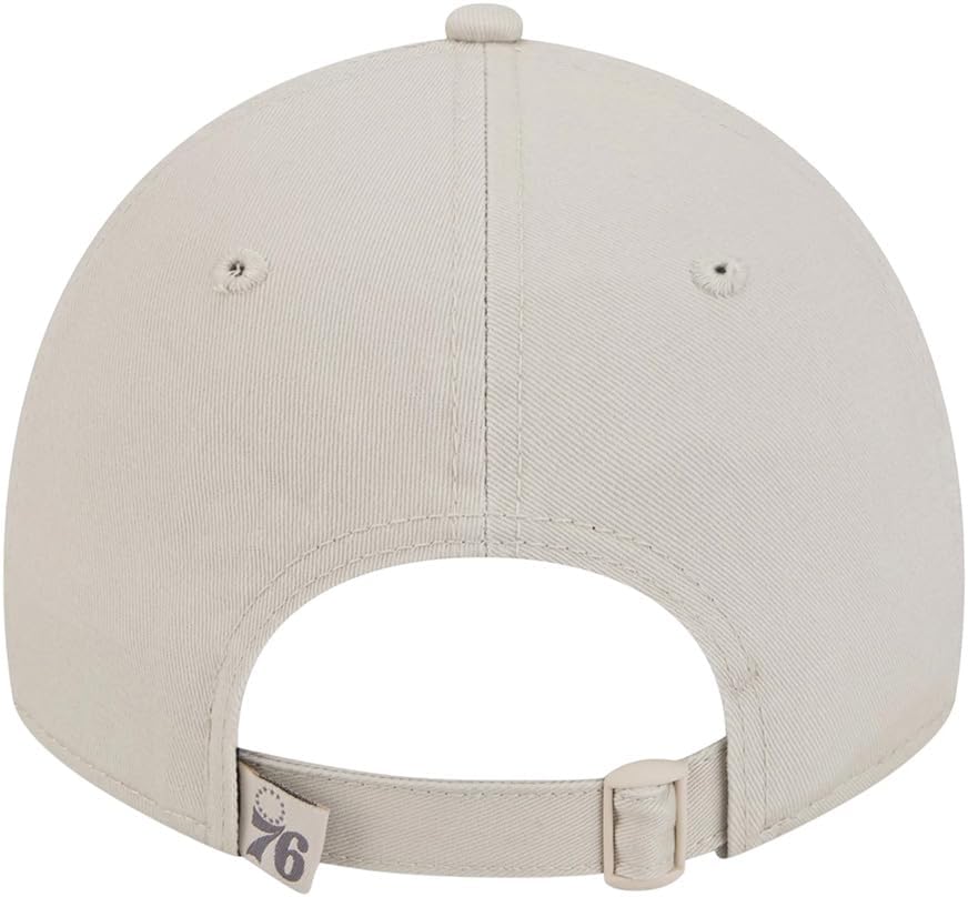 New Era Philadelphia 76ers 9TWENTY Color Pack Core Classic Strapback Cap, Adjustable Hat Beige