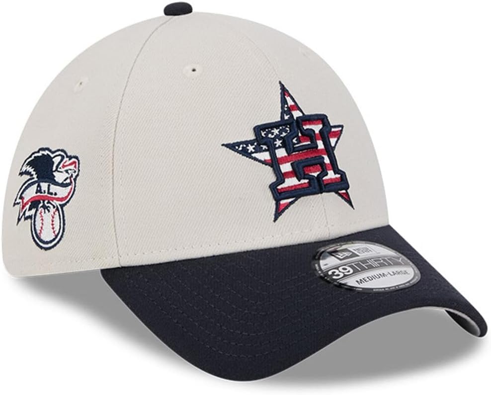 New Era Houston Astros 39THIRTY 2024 4th of July Collection Stretch Fit Cap, Hat