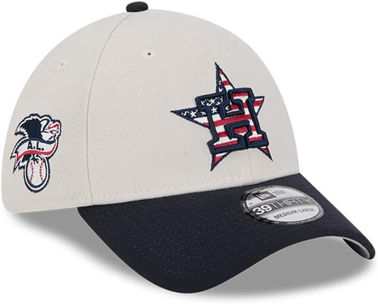 New Era Houston Astros 39THIRTY 2024 4th of July Collection Stretch Fit Cap, Hat