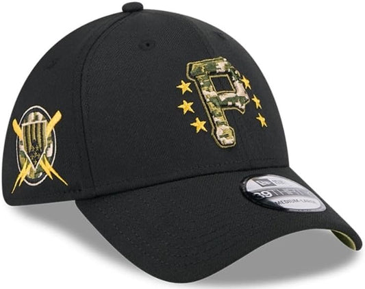 New Era Pittsburgh Pirates 39THIRTY 2024 Armed Forces Day Authentic Collection Stretch Fit Cap, Hat