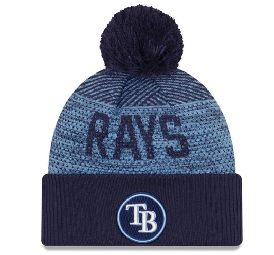 New Era Tampa Bay Rays Sport Knit Beanie Winter Fleace Lining Skully Blue
