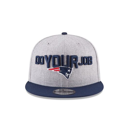 New Era Exclusive Selecition Men's Patriots Adjustable Cap Hat One Size Fit Most Snapback 9Fifty (Heather Gray), Black