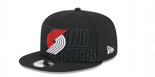 New Era Mens Draft 2023 9fifty Snapback Hat Cap (US, Alpha, One Size, Black, Portland Trail Blazers)