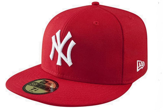 New Era 59Fifty MLB Basic New York Yankees Red Fitted Cap (7 1/4)
