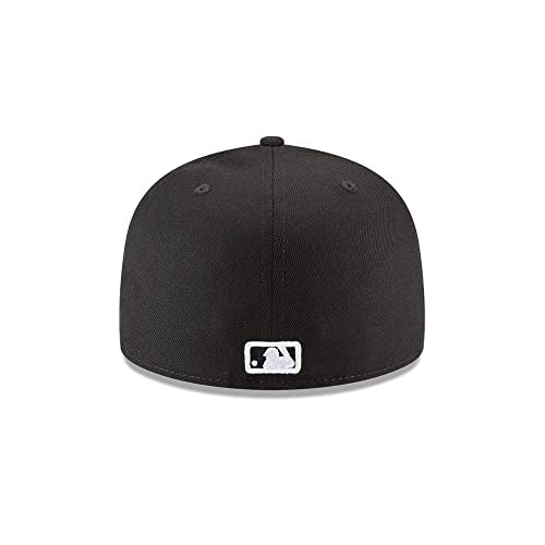 New Era Men's Black Baseball Cap - Los Angeles Dodgers Fitted Hat for Fans