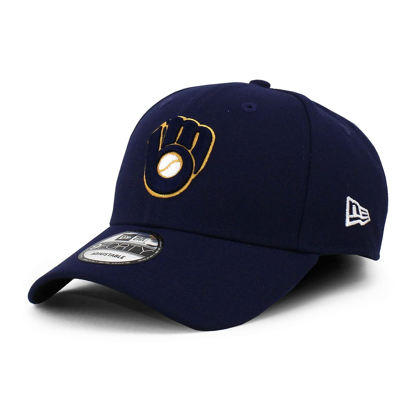 New Era Men's Brewers 9Forty The League Navy Blue Hat 11374166