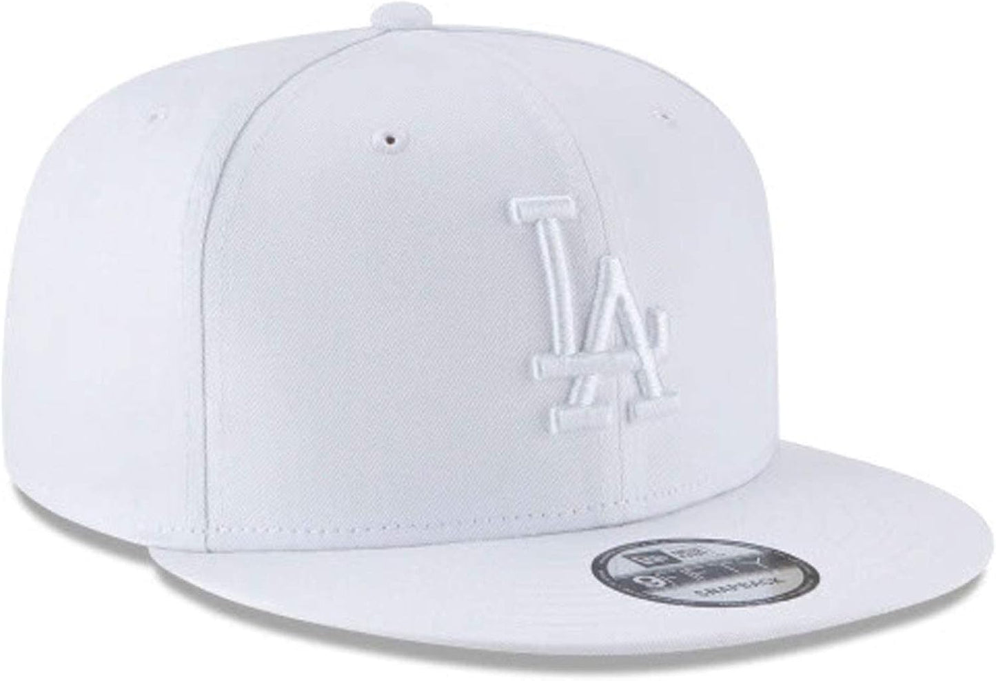 New Era x MLB Men's Los Angeles Dodgers Basic 9Fifty Snapback Hat White Adjustable
