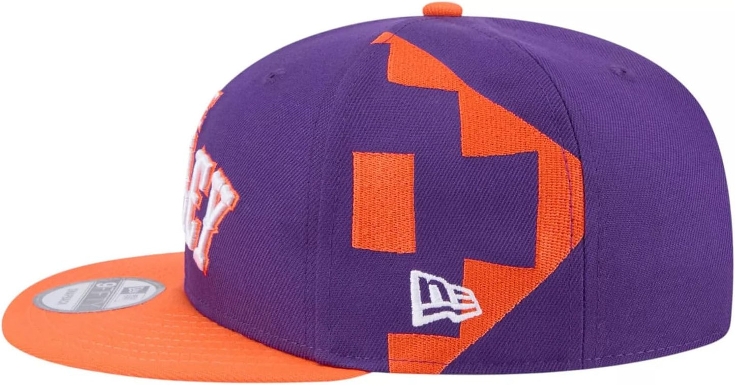 New Era Men's City Edition Adjustable 9FIFTY Snapback Cap - NBA Flat Bill Structured Baseball Hat