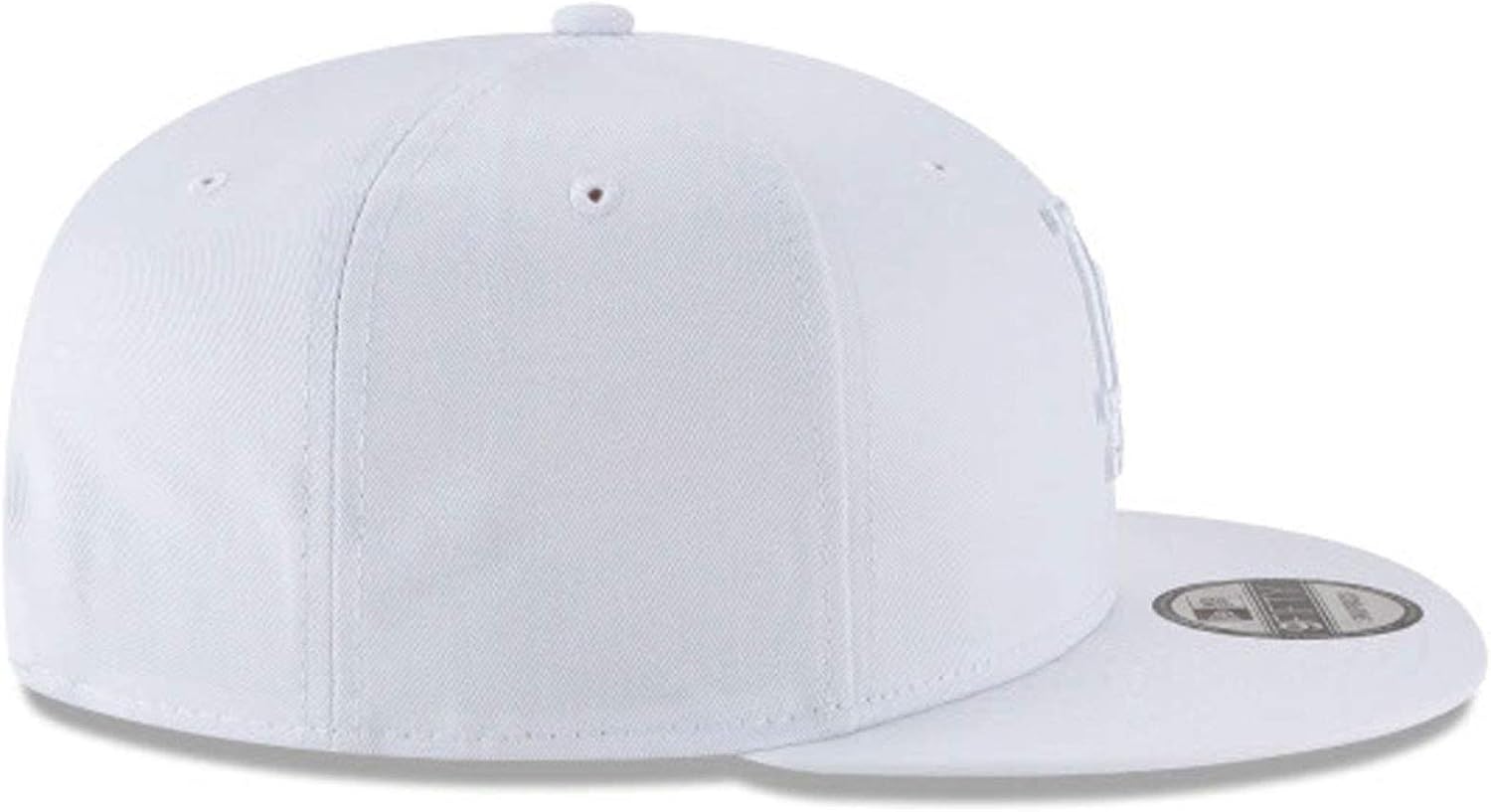 New Era x MLB Men's Los Angeles Dodgers Basic 9Fifty Snapback Hat White Adjustable