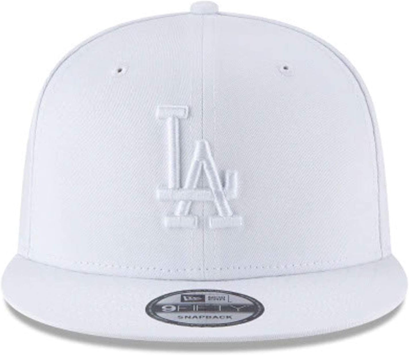 New Era x MLB Men's Los Angeles Dodgers Basic 9Fifty Snapback Hat White Adjustable