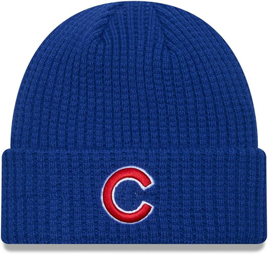 New Era Chicago Cubs Blue Prime Cuff Knit Beanie Hat