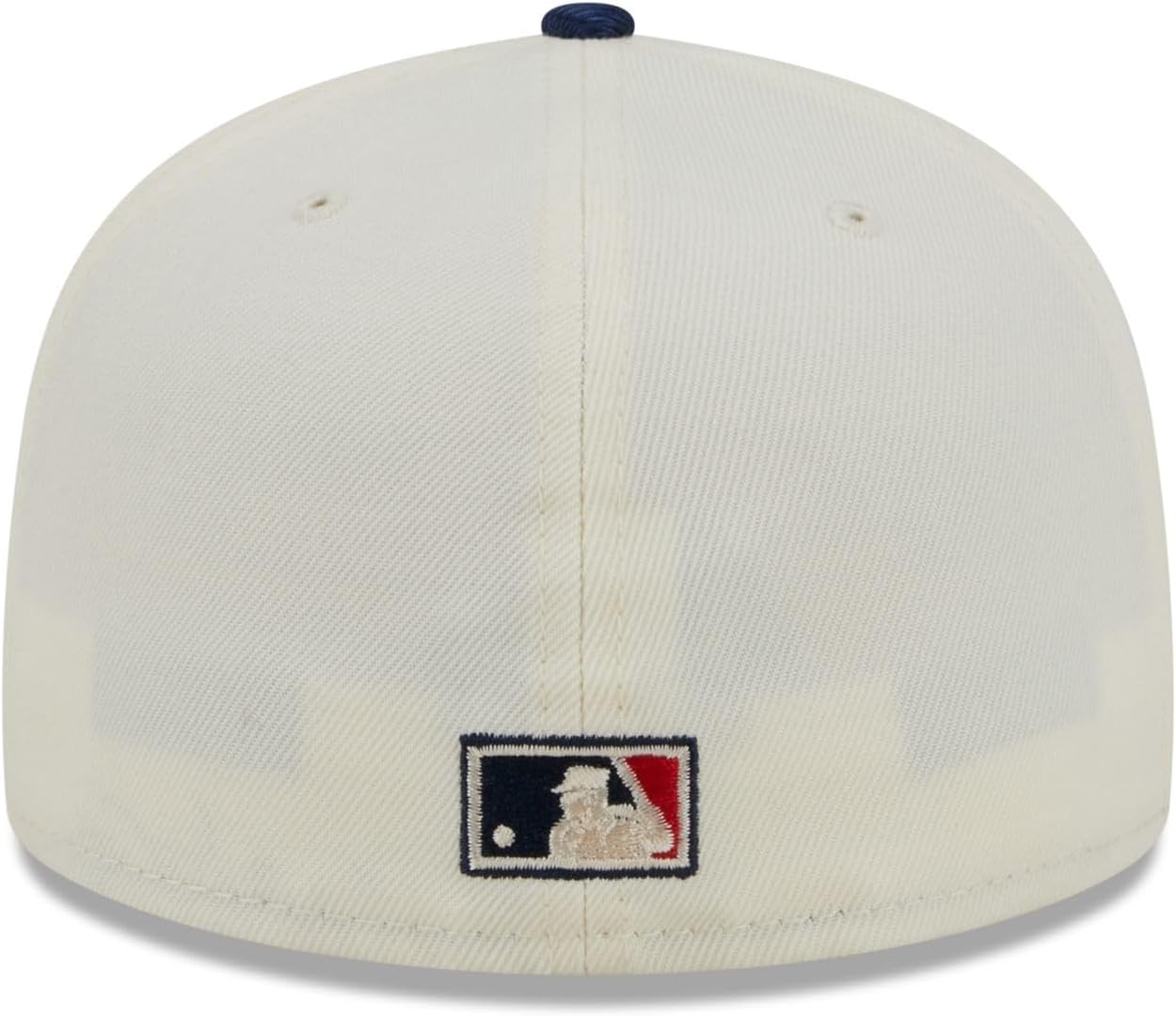 New Era Men's Cleveland Indians 59FIFTY Team Shimmer Fitted Hat - Cream/Blue