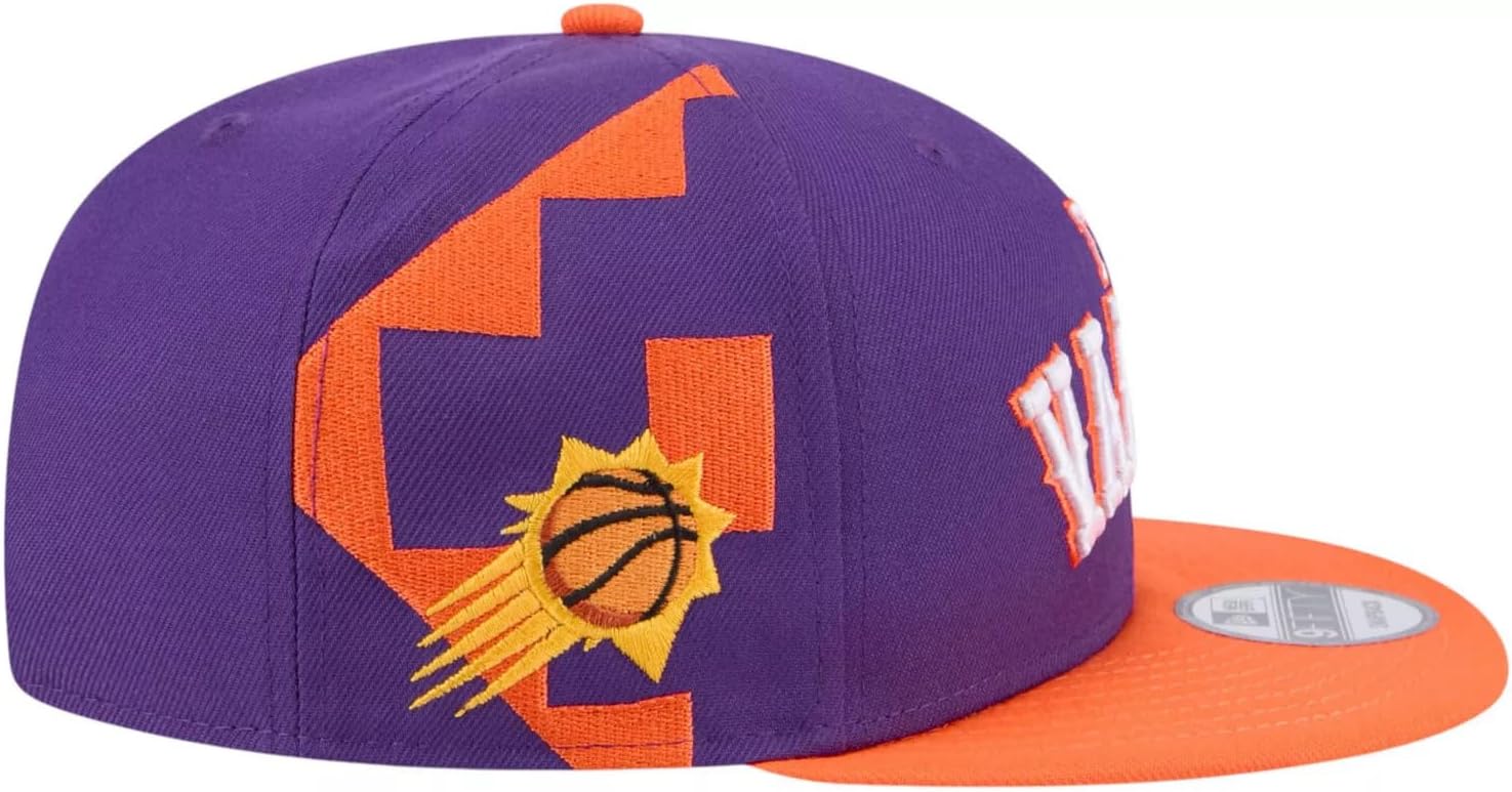 New Era Men's City Edition Adjustable 9FIFTY Snapback Cap - NBA Flat Bill Structured Baseball Hat