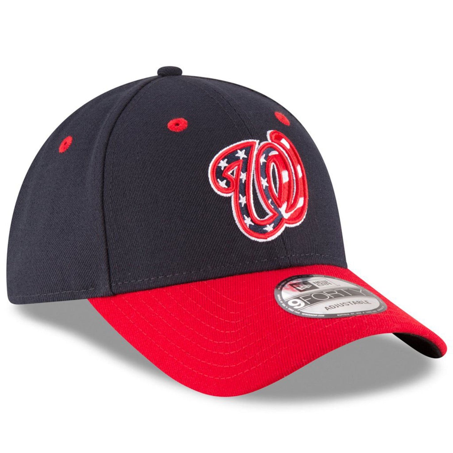 Washington Nationals New Era The League Alternate 4 9FORTY Adjustable Hat Navy/Red