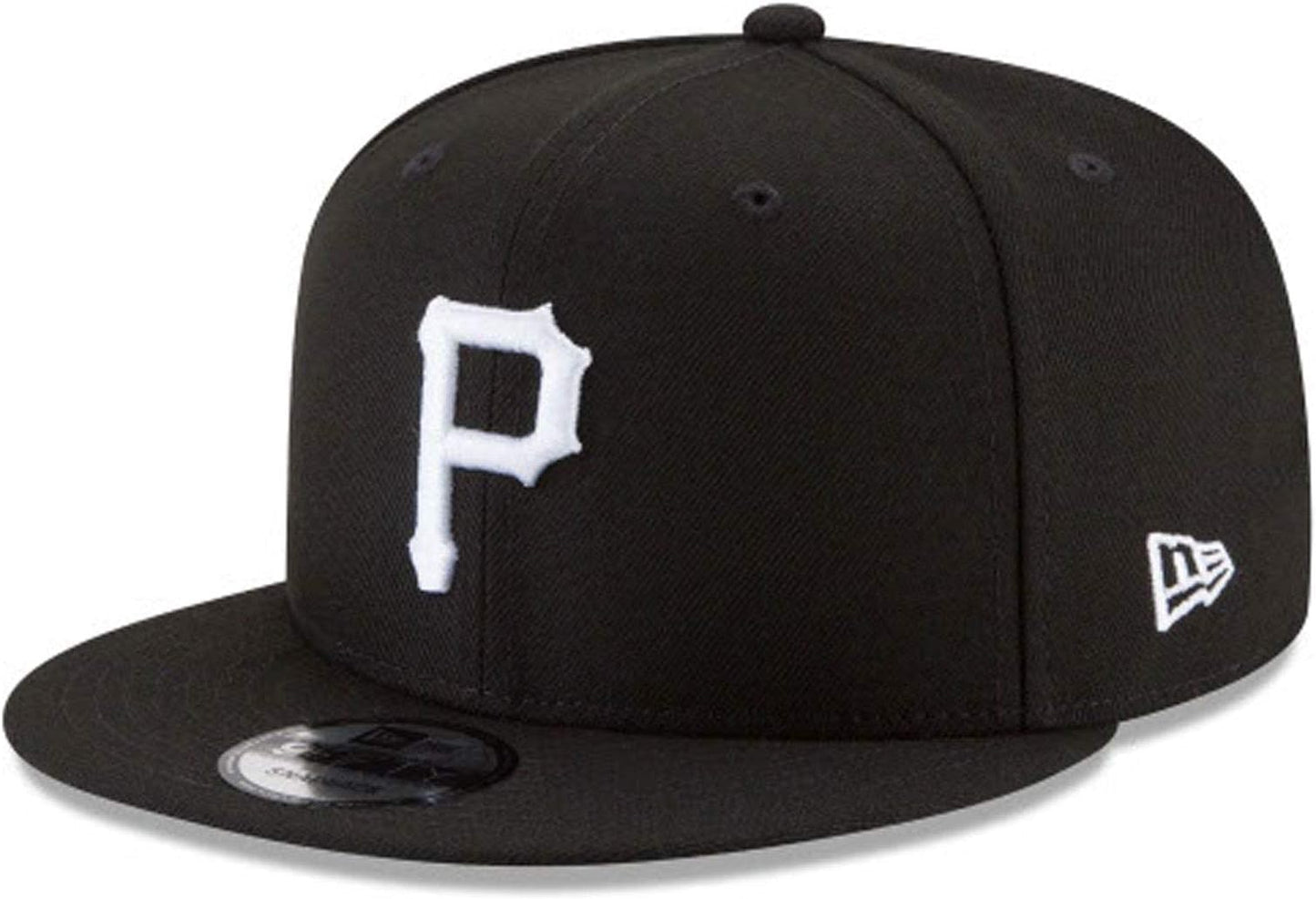 New Era Unisex-Adult MLB 9Fifty Black White Primary Logo Adjustable Snapback Hat Cap One Size Fits All