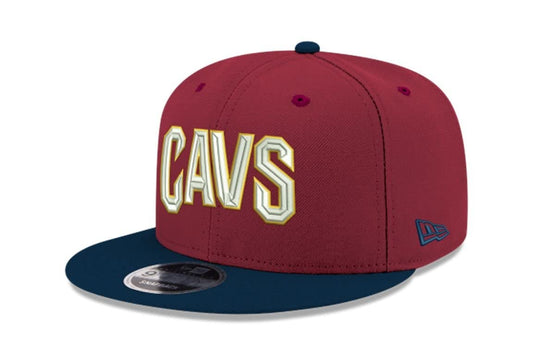New Era Cleveland Cavaliers 2Tone 9Fifty Snapback Hat Wine