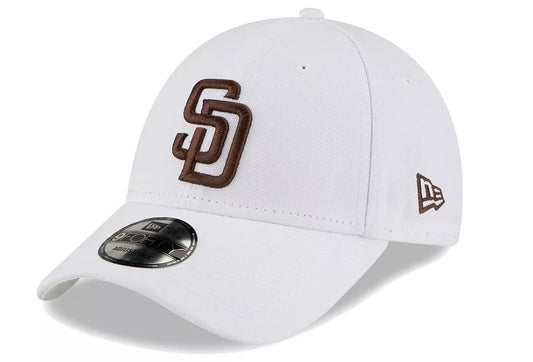 New Era Men's White San Diego Padres League II 9FORTY Adjustable Hat White/Brown
